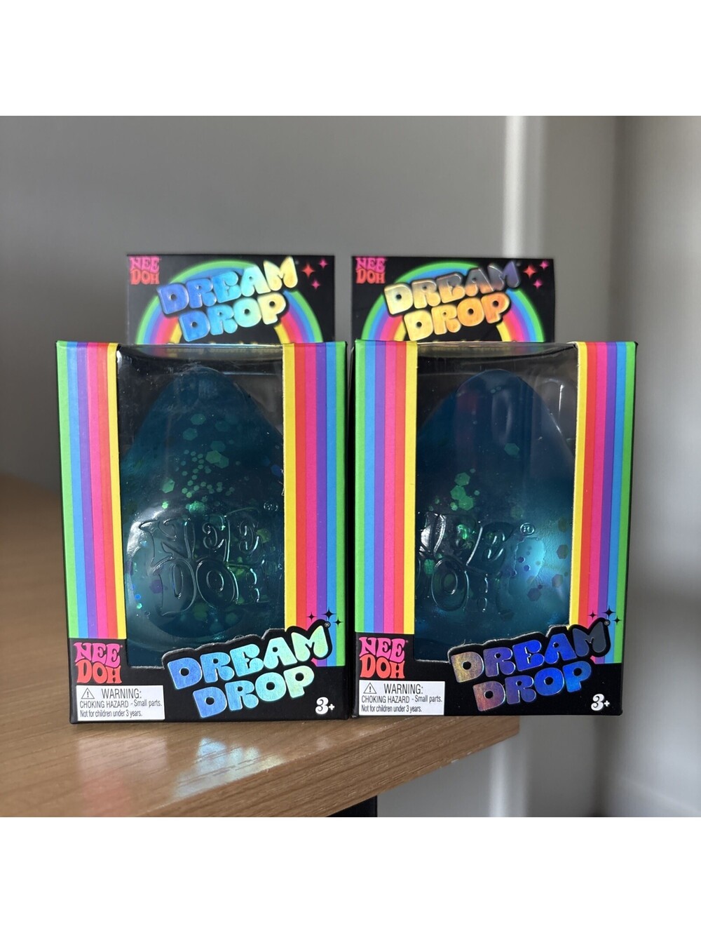 Schylling Nee Doh Dream Drop Lot of 2 Glitter Squish FREE SHIPPING